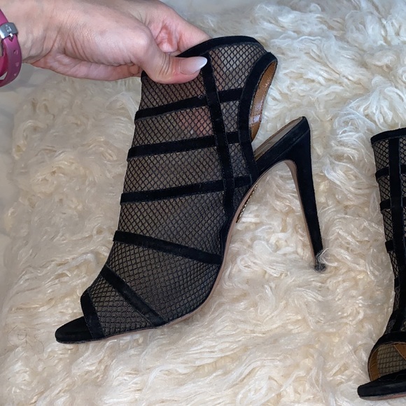 Aquazzura Mesh Peep Toe Bootie! ❤️ - Picture 3 of 16